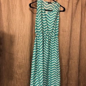 Chevron Maxi Dress